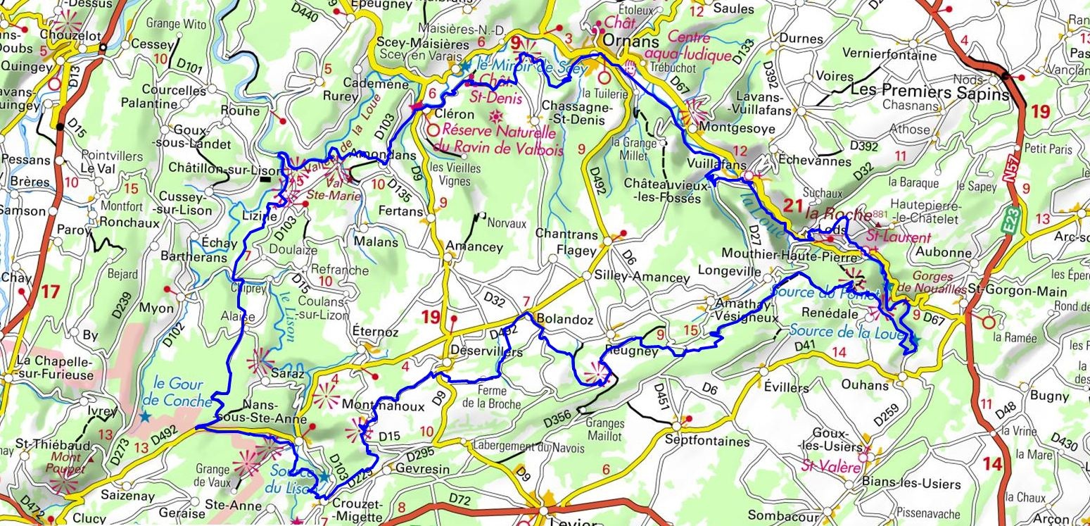 Hike around Pays de Courbet (Doubs) 1